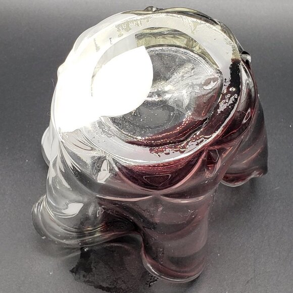 Makora Krosno Clear White Amethyst Blown Art Hankerchief Glass Vase - Picture 2 of 9